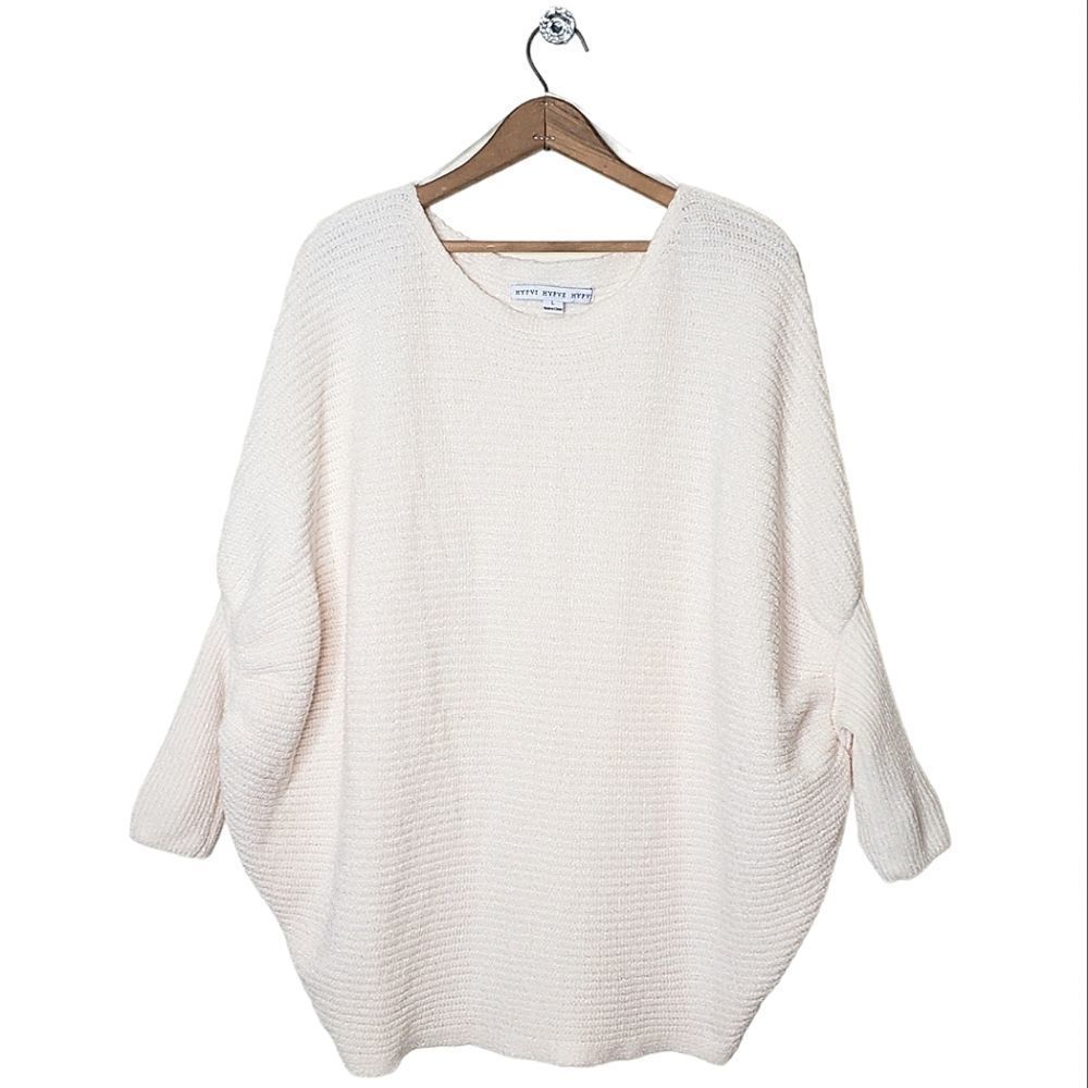 Being Sweet Batwing Chenille Sweater (White)